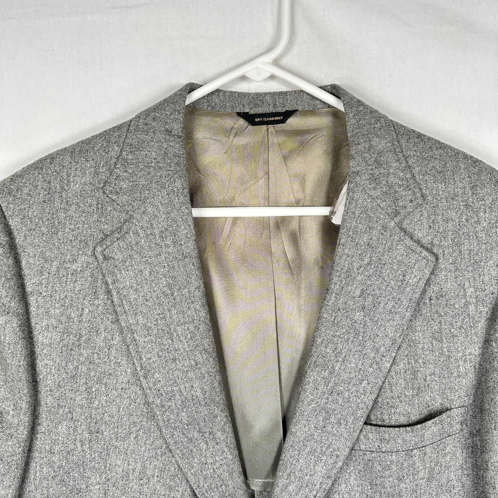 Vintage McGregor Blazer Mens 42R Gray Sport Coat Patch Pockets Made USA